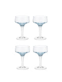 Vintage 1960s Sasaki Crystal Aperitif Glasses set of 4 Weston table