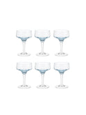 Vintage 1960s Sasaki Crystal Aperitif Glasses set of 6 Weston table