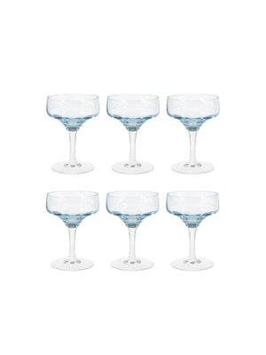  Vintage 1960s Sasaki Crystal Martini Glasses Weston Table 