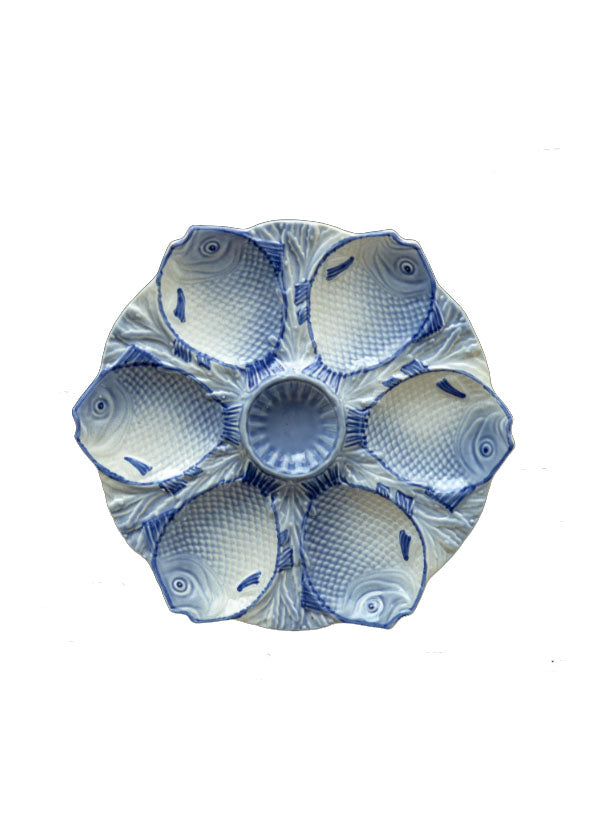 Vntage Bordallo Pinheiro Fish Oyster Plate Weston Table