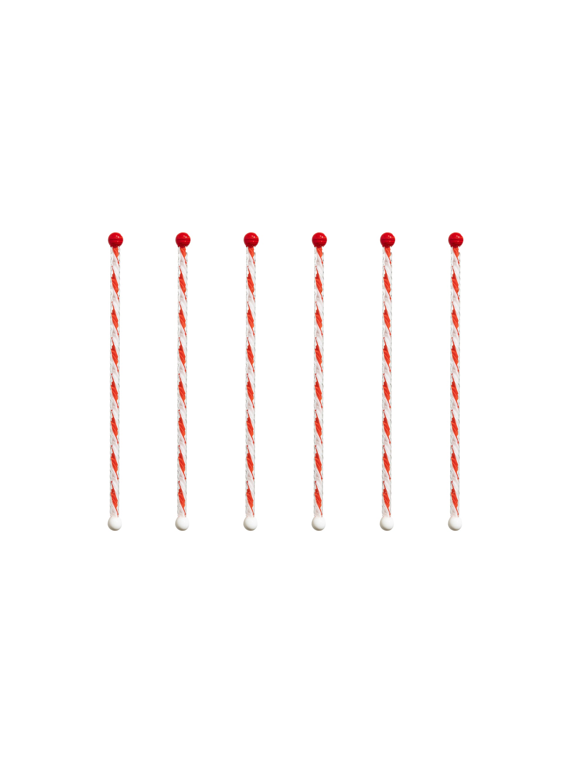 Shop the Vintage Candy Cane Glass Swizzle Sticks at Weston Table