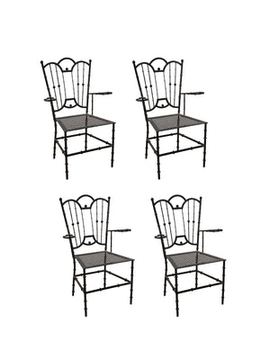  Vintage French Iron Garden Chairs Weston Table 