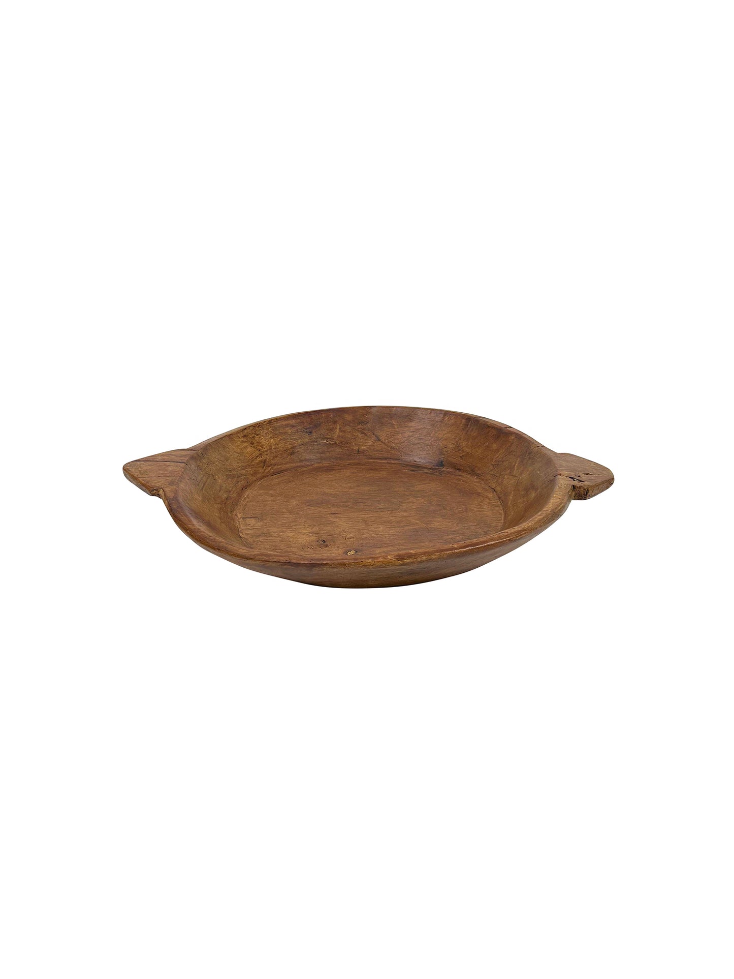 Vintage French Wood Handled Dough Bowl