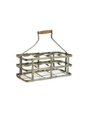 Vintage French Zinc Wine Bottle Caddy Weston Table