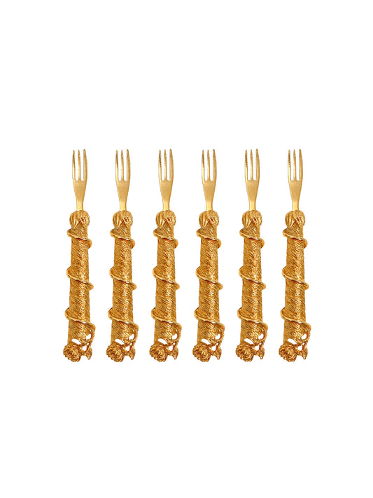 Vintage Gold Plated Oyster Forks Weston Table