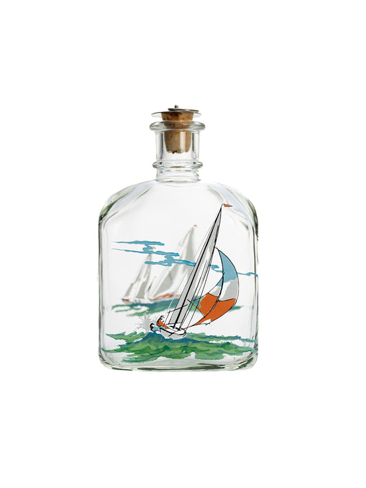 Vintage Holmegaard Sailing Glass Decanter Weston Table