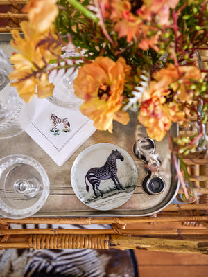  Zebra Decoupage Plate Weston Table 