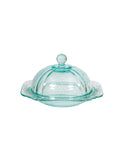 Vintage Mint Glass Cheese Serving Dish Weston Table 