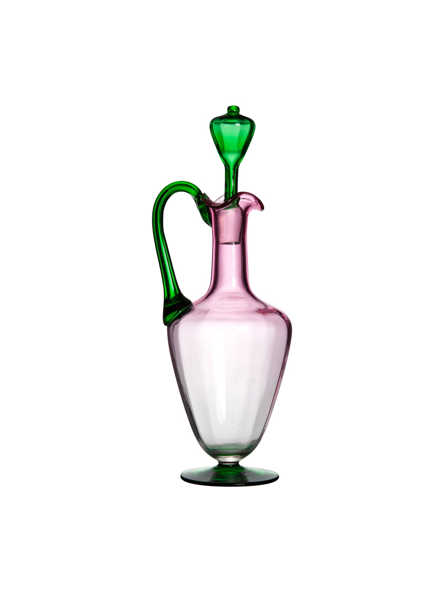 Vintage 1950s Pink Tulip Murano Glass