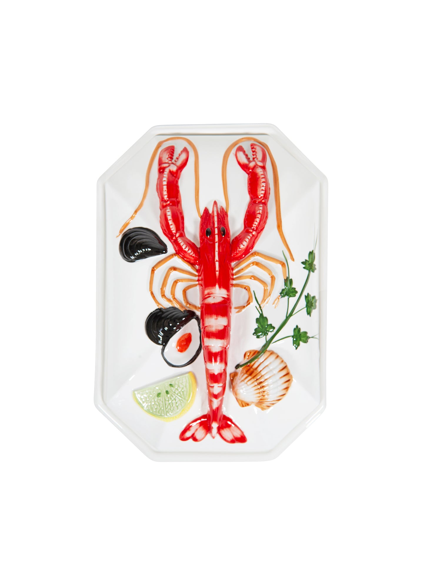 Vintage Retro Italian Majolica Lobster Tureen Weston Table