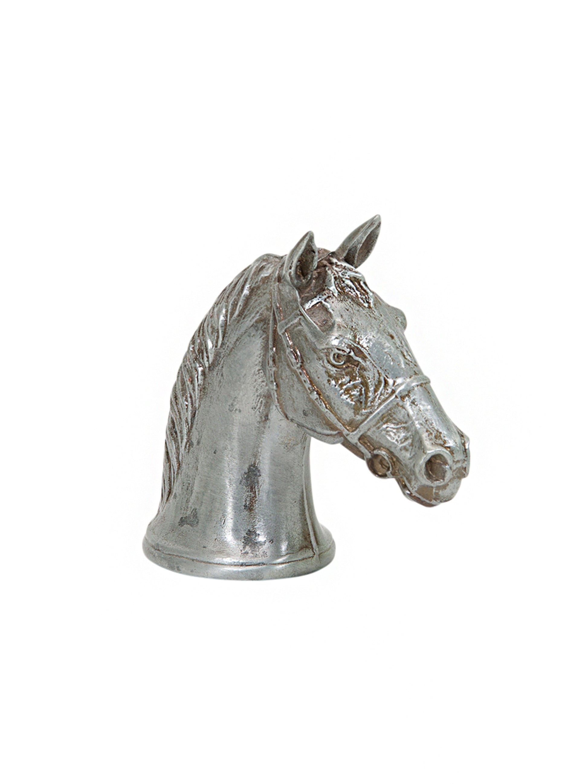 Vintage Retro Matte Silver Horse Head Bust Bottle Opener Weston Table