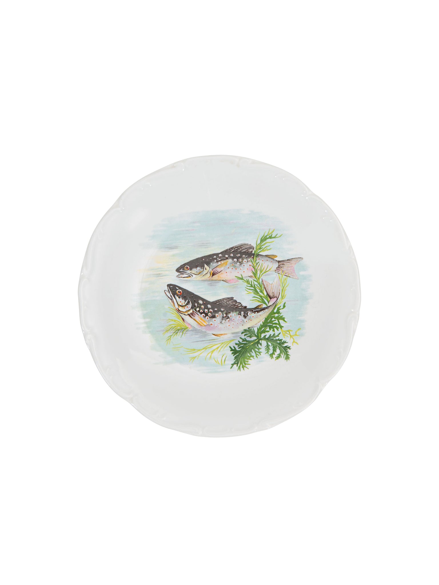 Vintage Sologne Fish Dinnerware Collection Plate 2 Weston Table