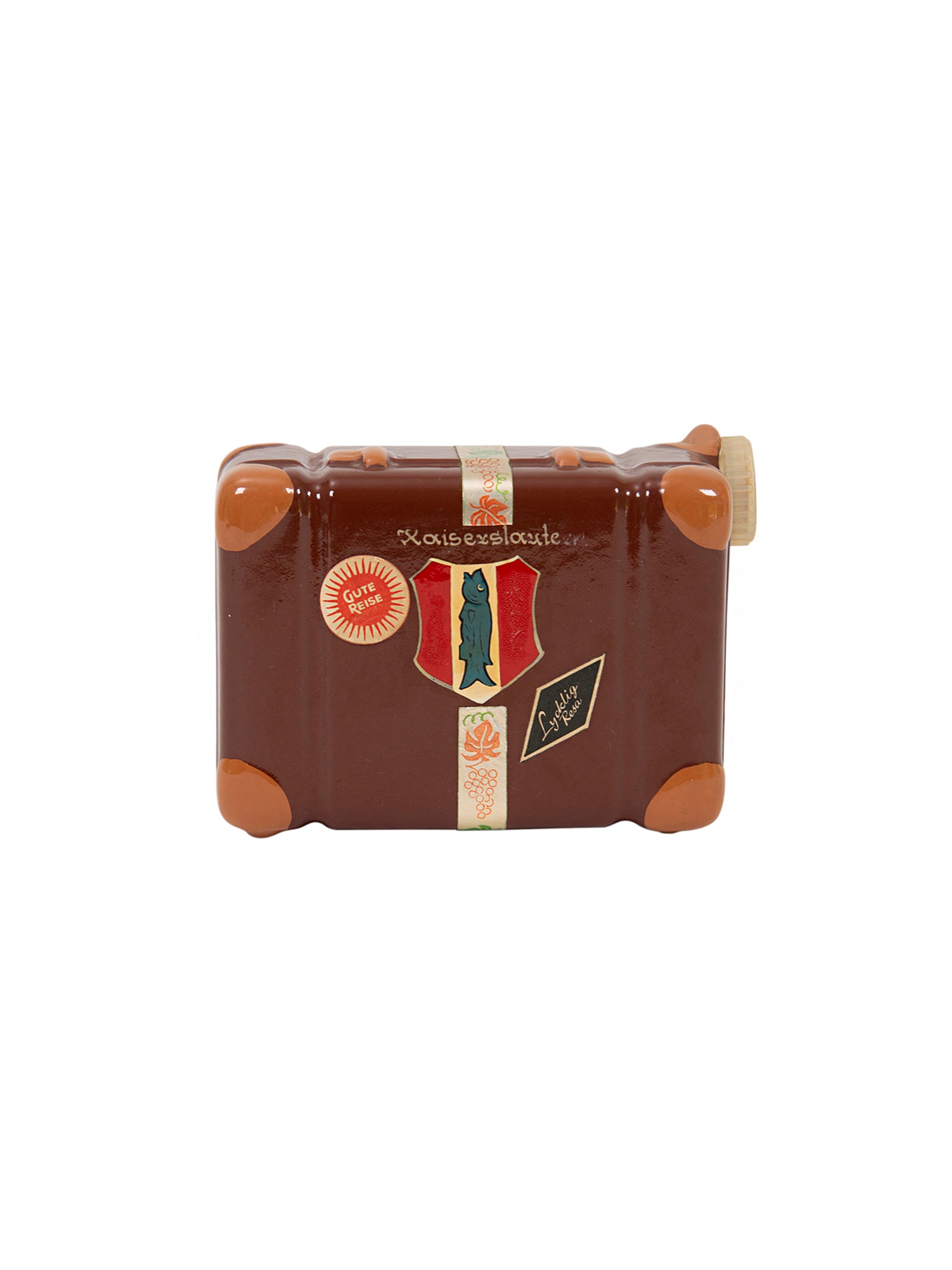 Shop the Vintage Travel Suitcase Liquor Decanter at Weston Table