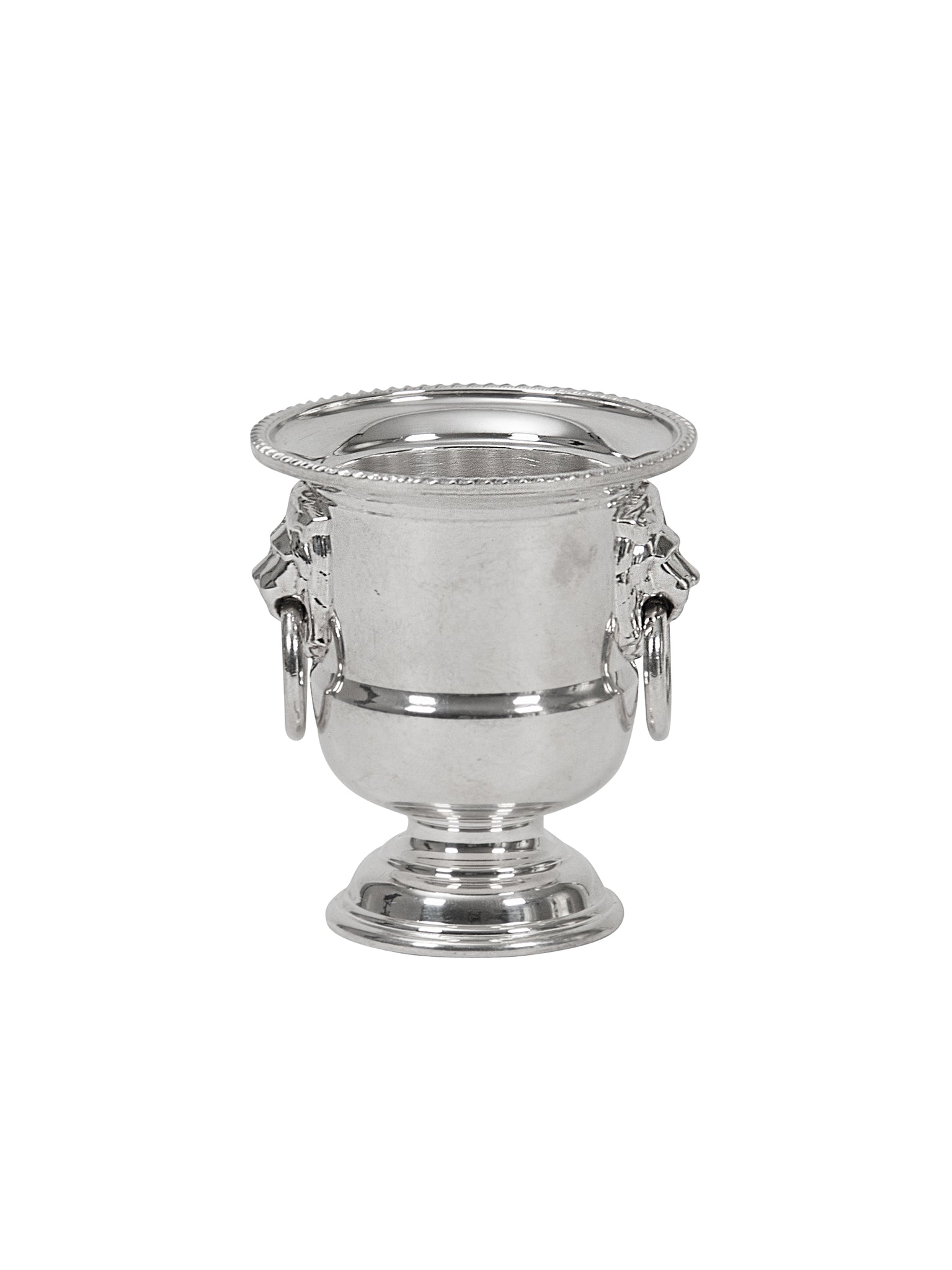 Vintage 1950s Silver Plate Lion Head Tea Light Weston Table 