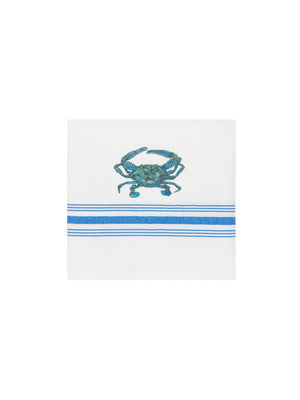  Bistro Crab Blue Striped Napkins Weston Table 