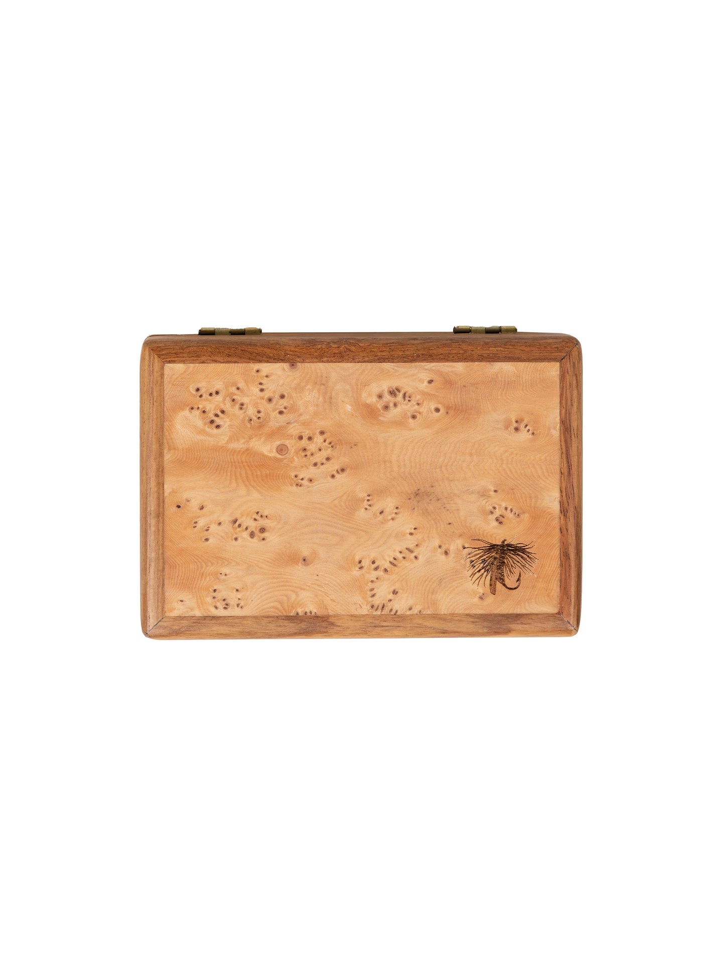 WT Burled Wood Fly Fishing Fly Box Weston Table 