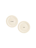 WT Holiday Canapé Plate Naughty and Nice Black Weston Table