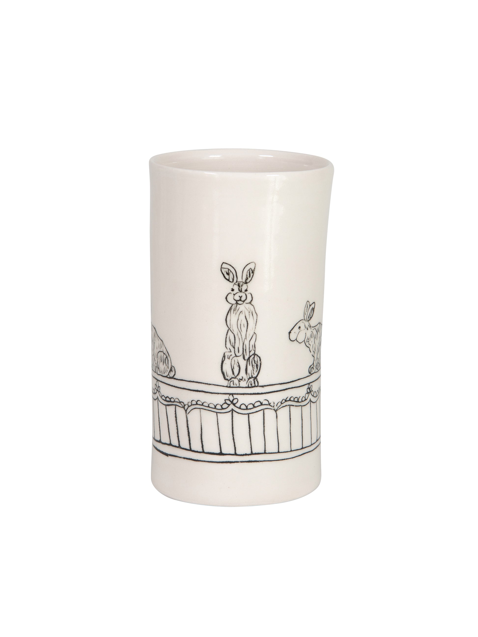 WT Hope and Mary Woodland Animal Tall Vase Rabbit Weston table