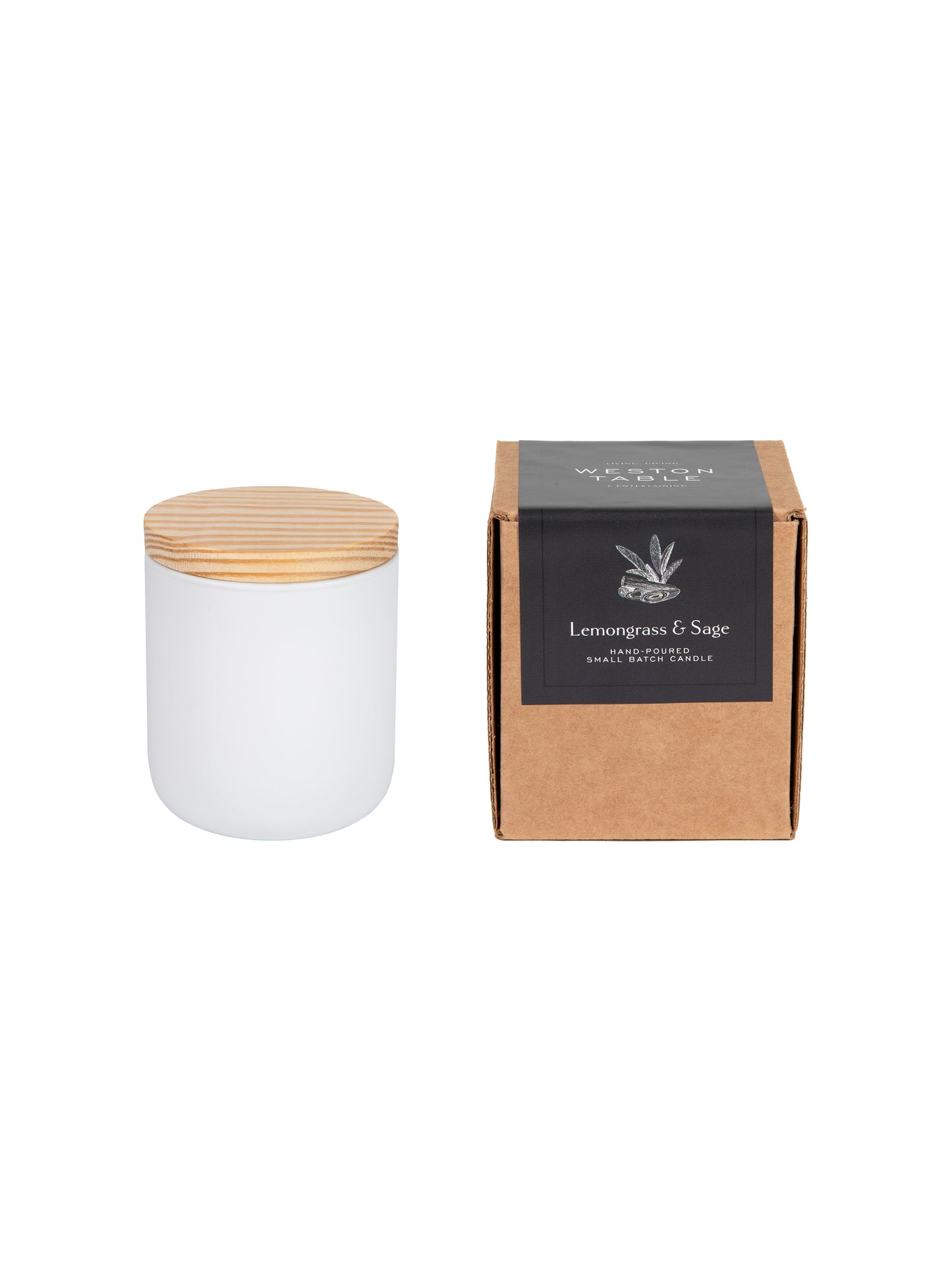 WT Lemongrass and Sage Candle Weston Table
