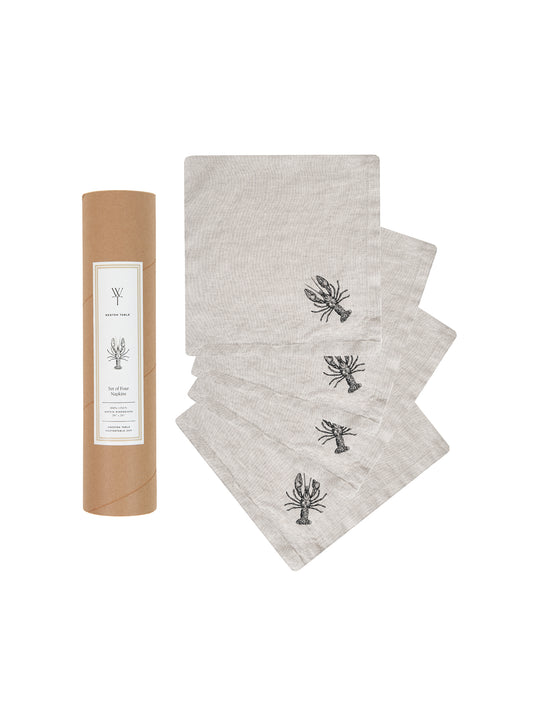 Lobster Linen Napkins Weston Table