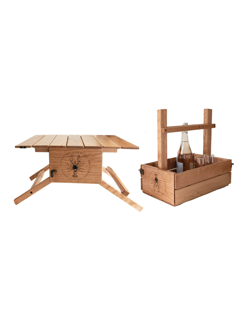 Shop the Lobster Picnic Table & Basket Carrier at Weston Table