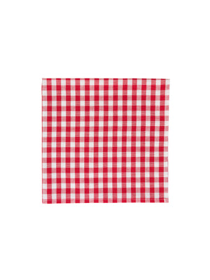  WT Red Gingham Linen Collection Napkins 13 Inch Square Weston Table 