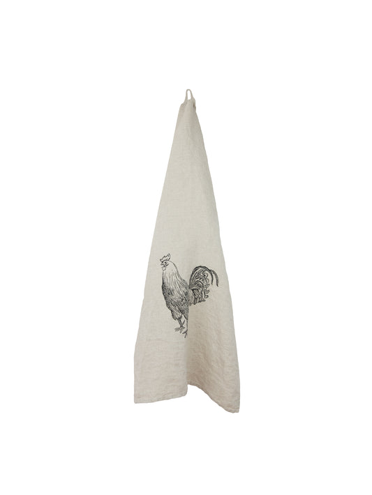 WT Rooster Linen Kitchen Towel Weston Table