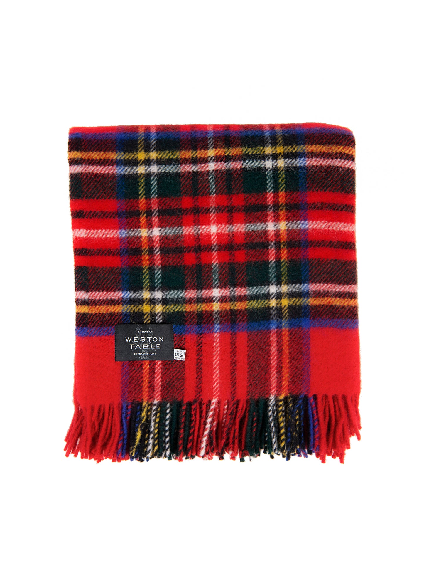 Royal Stewart Plaid Throw Weston Table