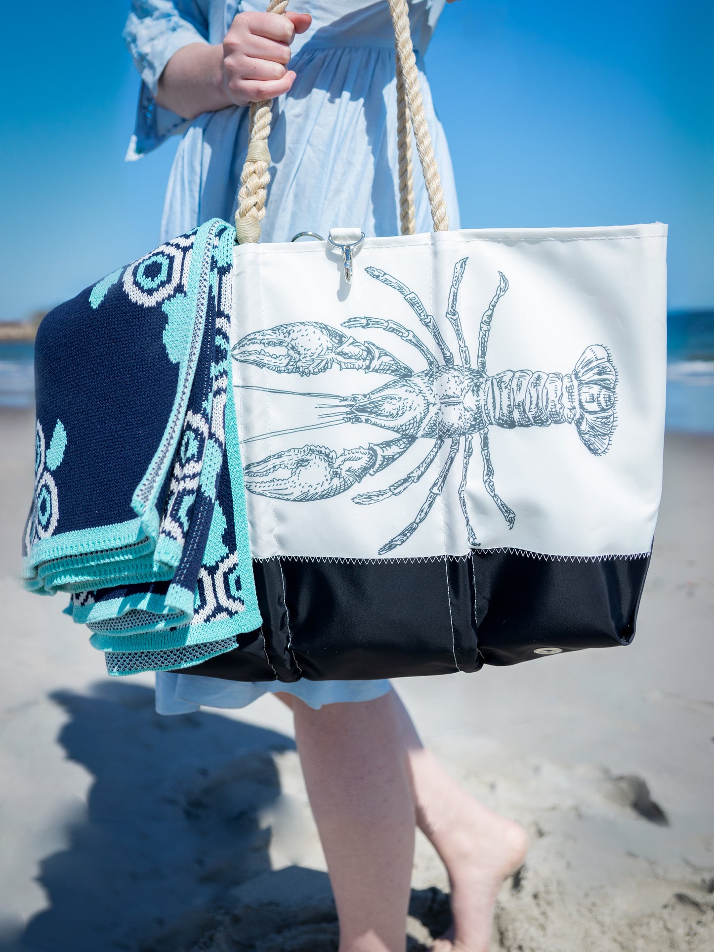 WT x Sea Bags Large Lobster Tote Weston Table