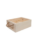 WT Wooden Gift Box with Rope Handles Weston Table