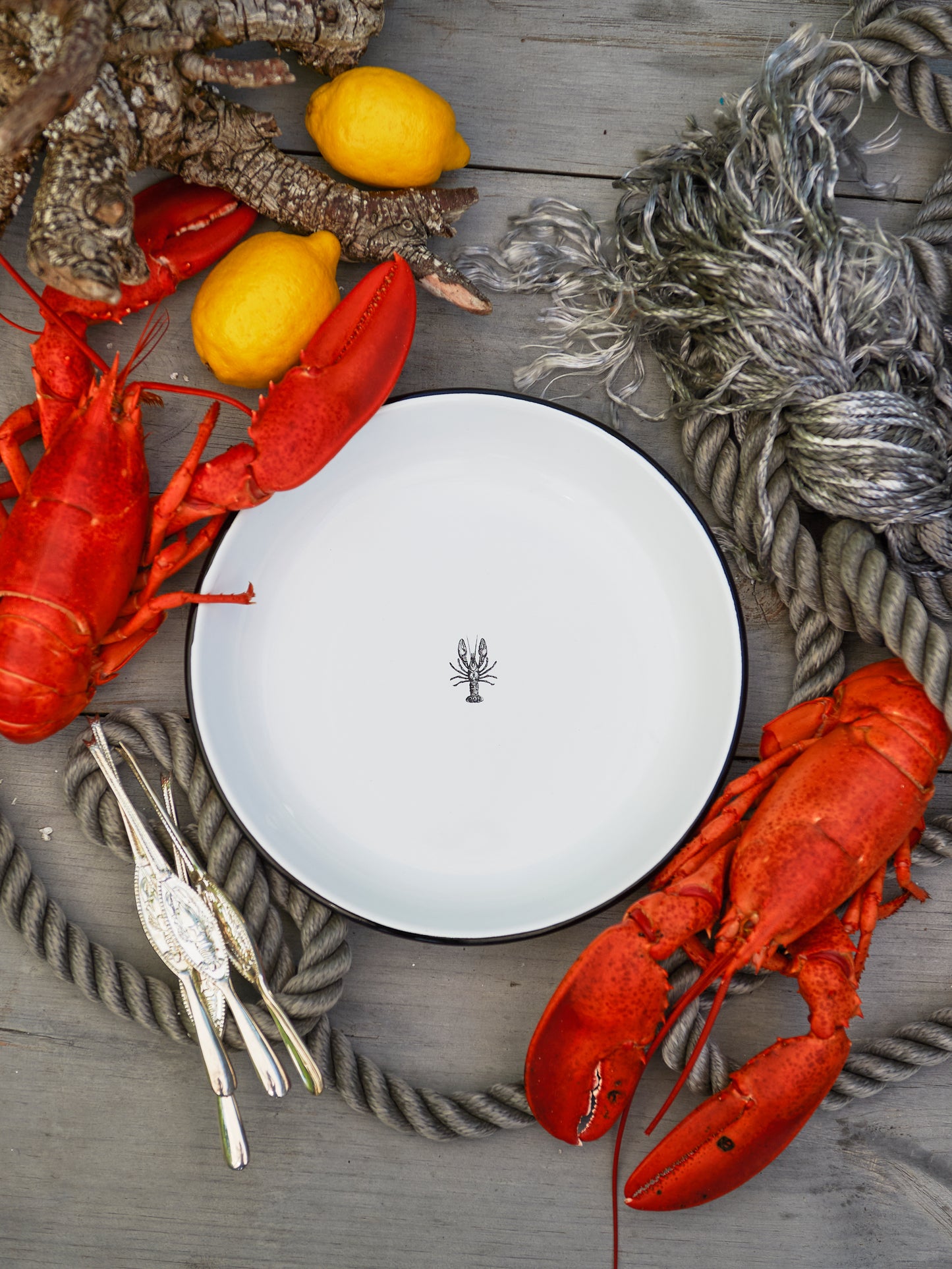 WT Crow Canyon Lobster Pasta Plate Weston Table