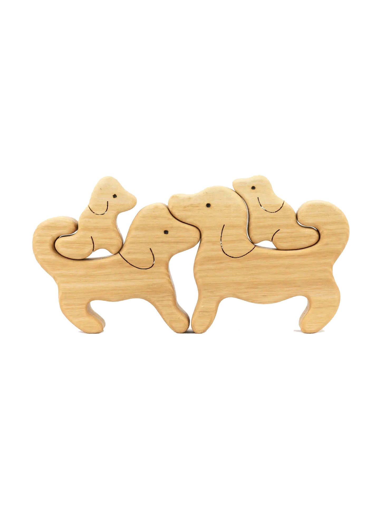 Heirloom Wooden Dog Family Puzzle Weston Table