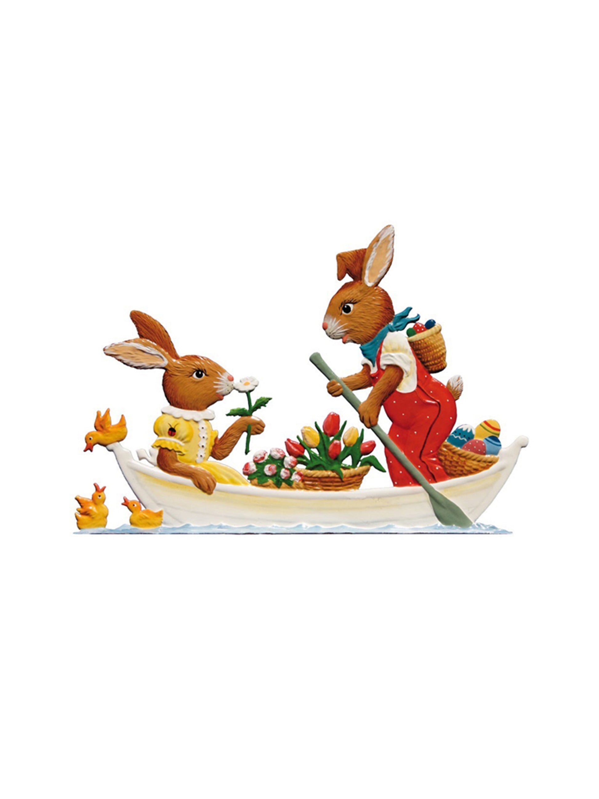 Wilhelm Schweizer Bunny Couple in Boat Weston Table