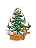 Wilhelm Schweizer Christmas Tree in Basket Ornament Weston Table