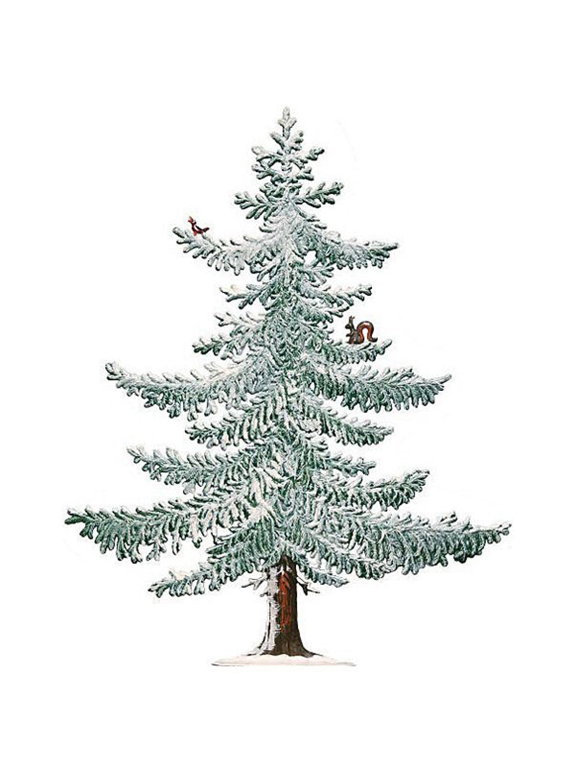 Wilhelm Schweizer Pewter Large Winter Pine Tree with Squirrel and Bird Weston Table