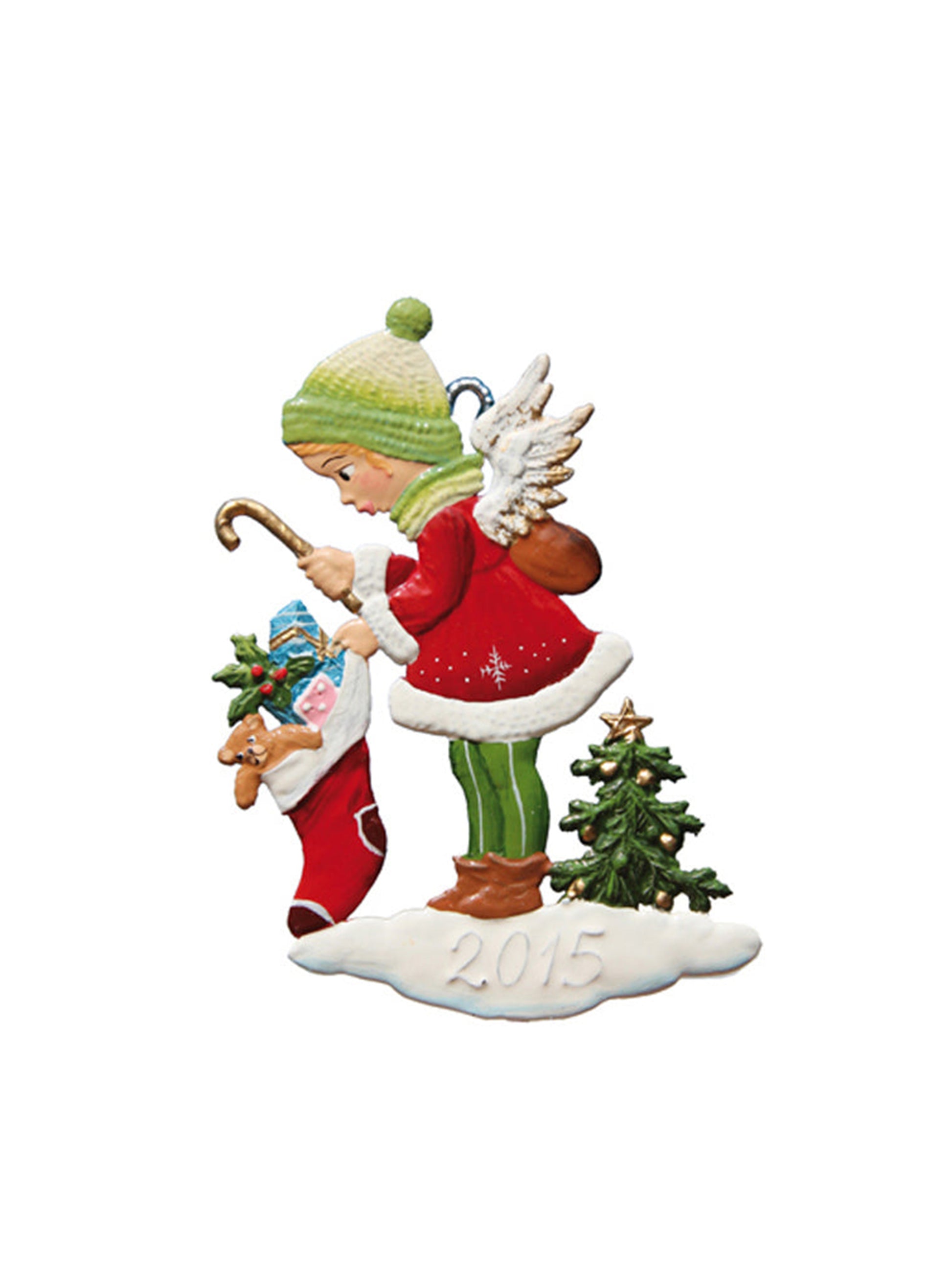 Wilhelm Schweizer Pewter Little Angel’s Stocking Ornament Weston Table