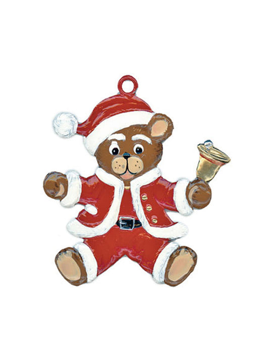 Wilhelm Schweizer Pewter Santa Teddy Ornament Weston Table