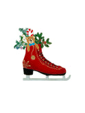 Wilhelm Schweizer Pewter Ice Skates Ornament Weston Table