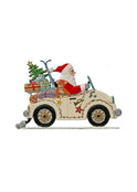 Wilhelm Schweizer Pewter Santa in Auto