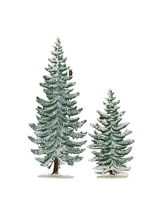 Wilhelm Schweizer Pewter Slender Winter Pine Trees Weston Table