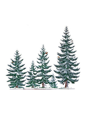  Wilhelm Schweizer Pewter Winter Pine Tree Group Weston Table 