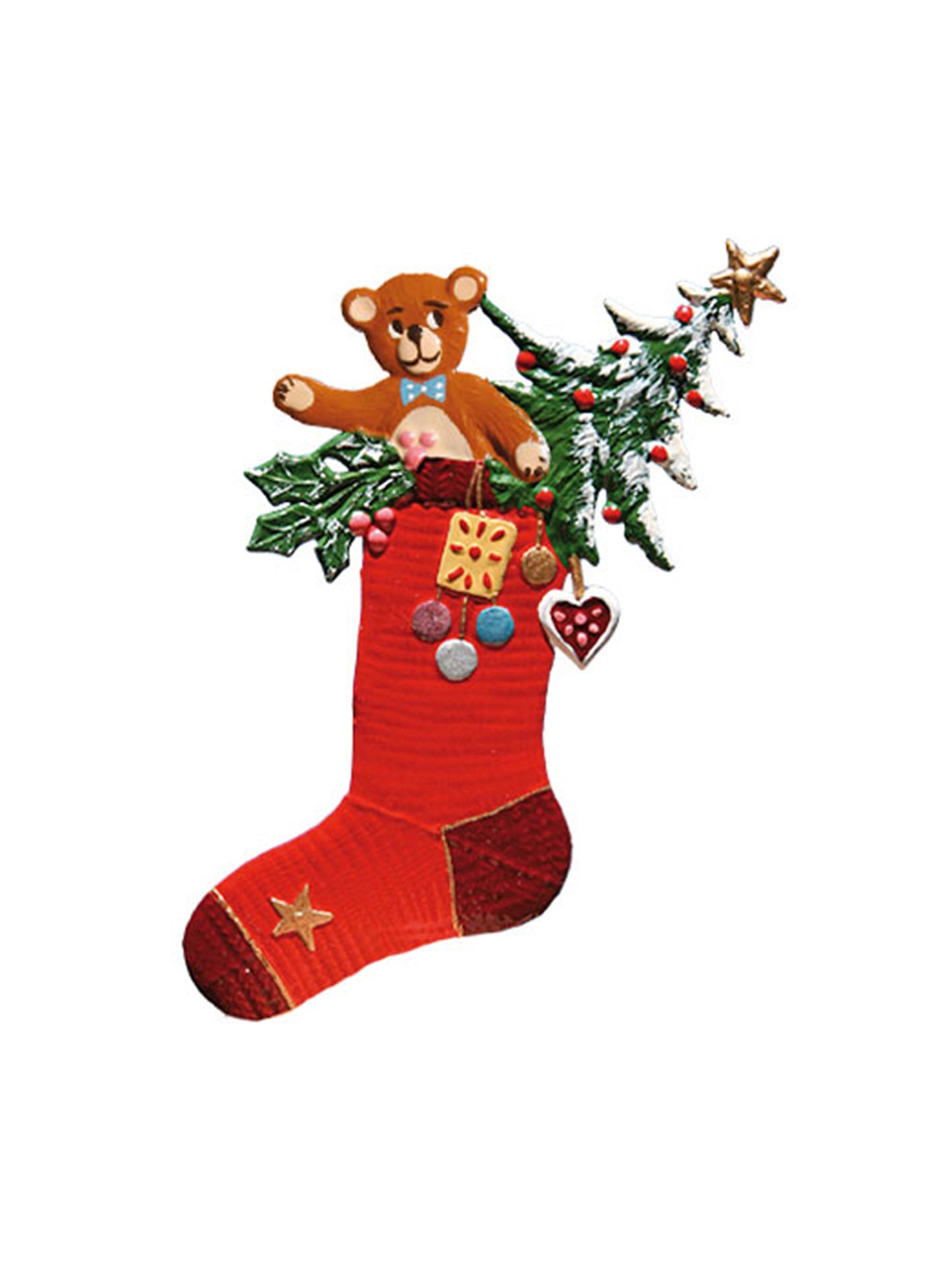 Wilhelm Schweizer Pewter Christmas Stocking Ornament