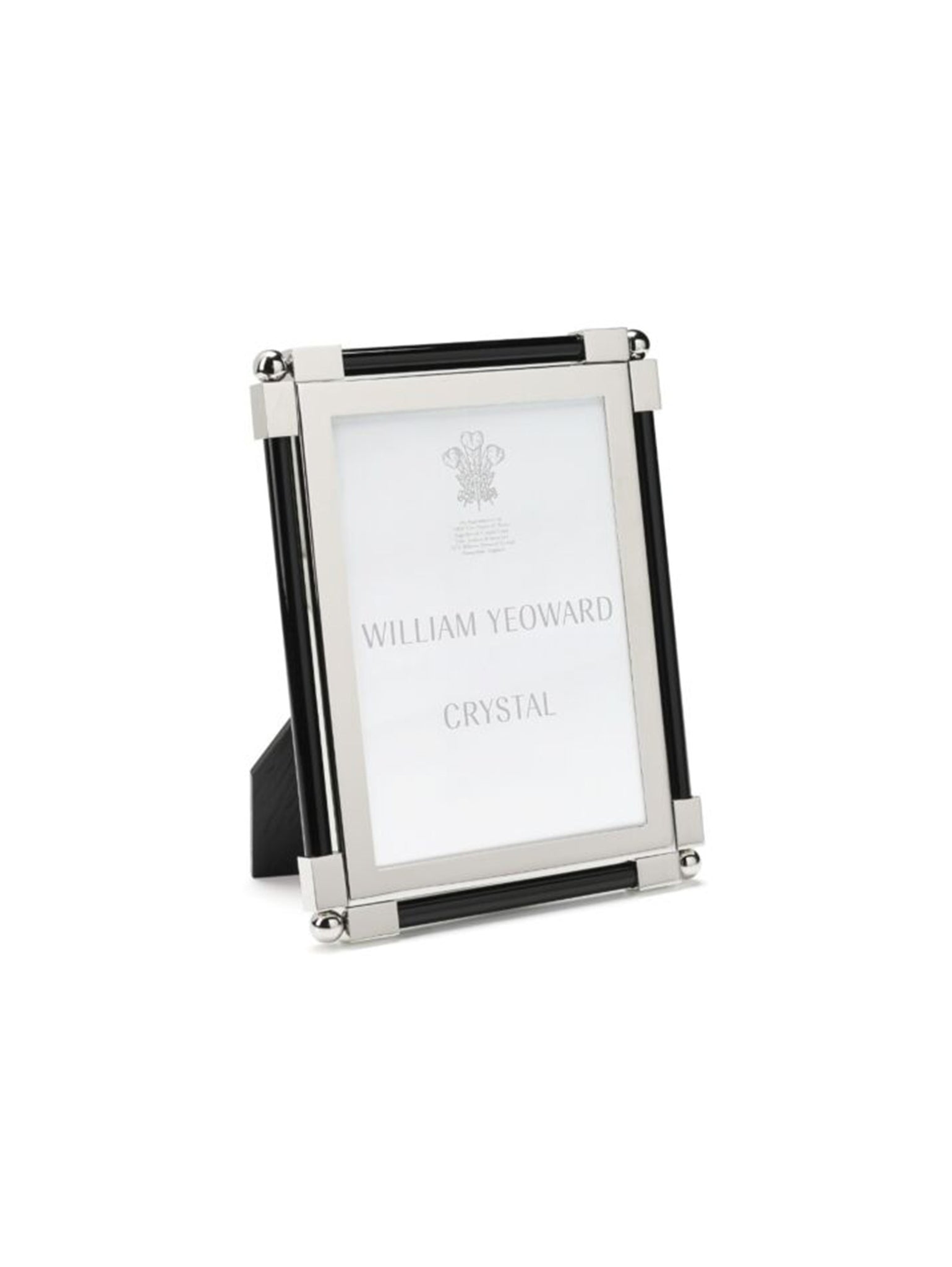 William Yeoward Crystal Classic Black Photo Frame 5 x 7 Weston Table