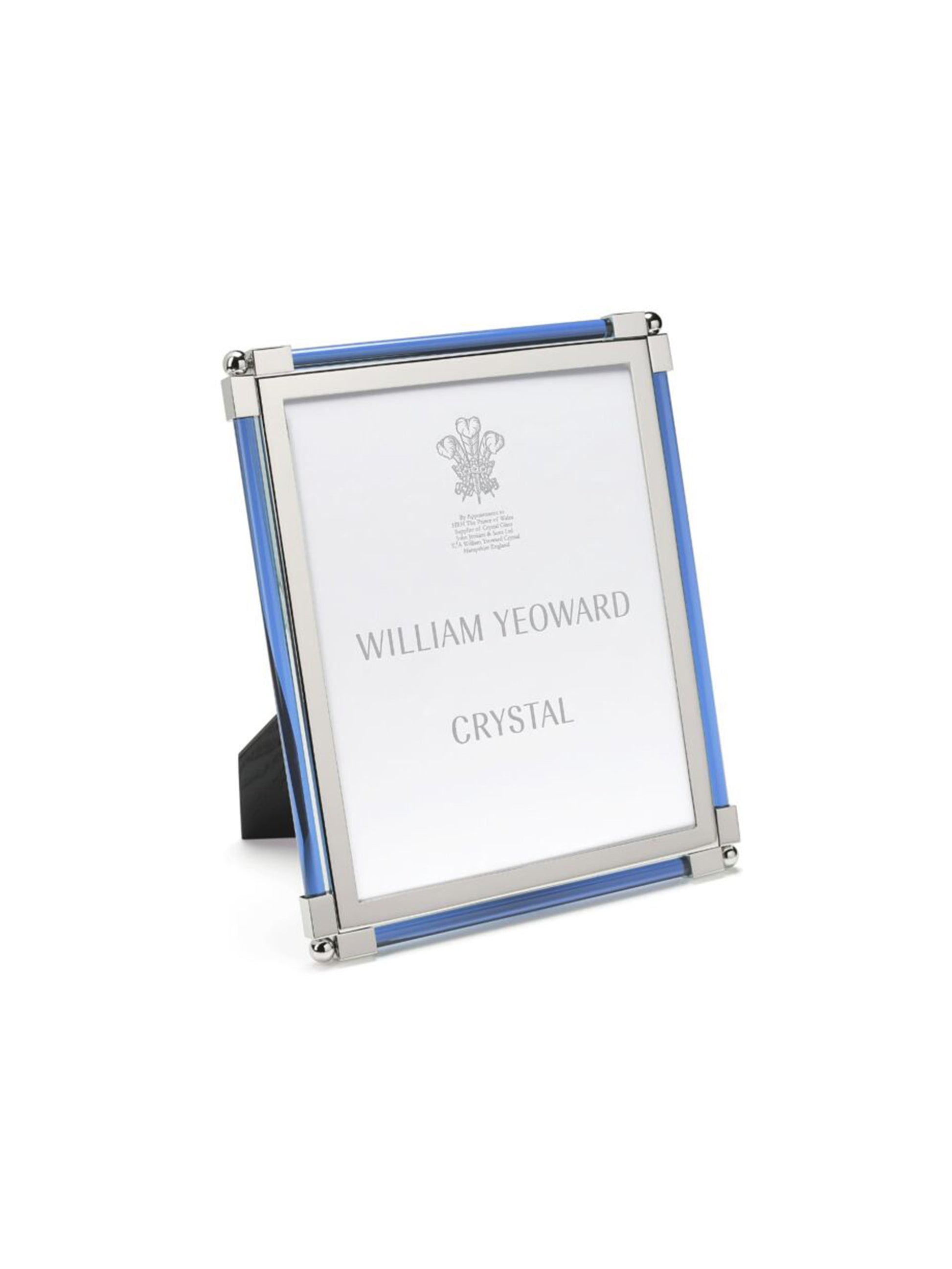 William Yeoward Crystal Classic Blue Photo Frame 8 x 10 Weston Table