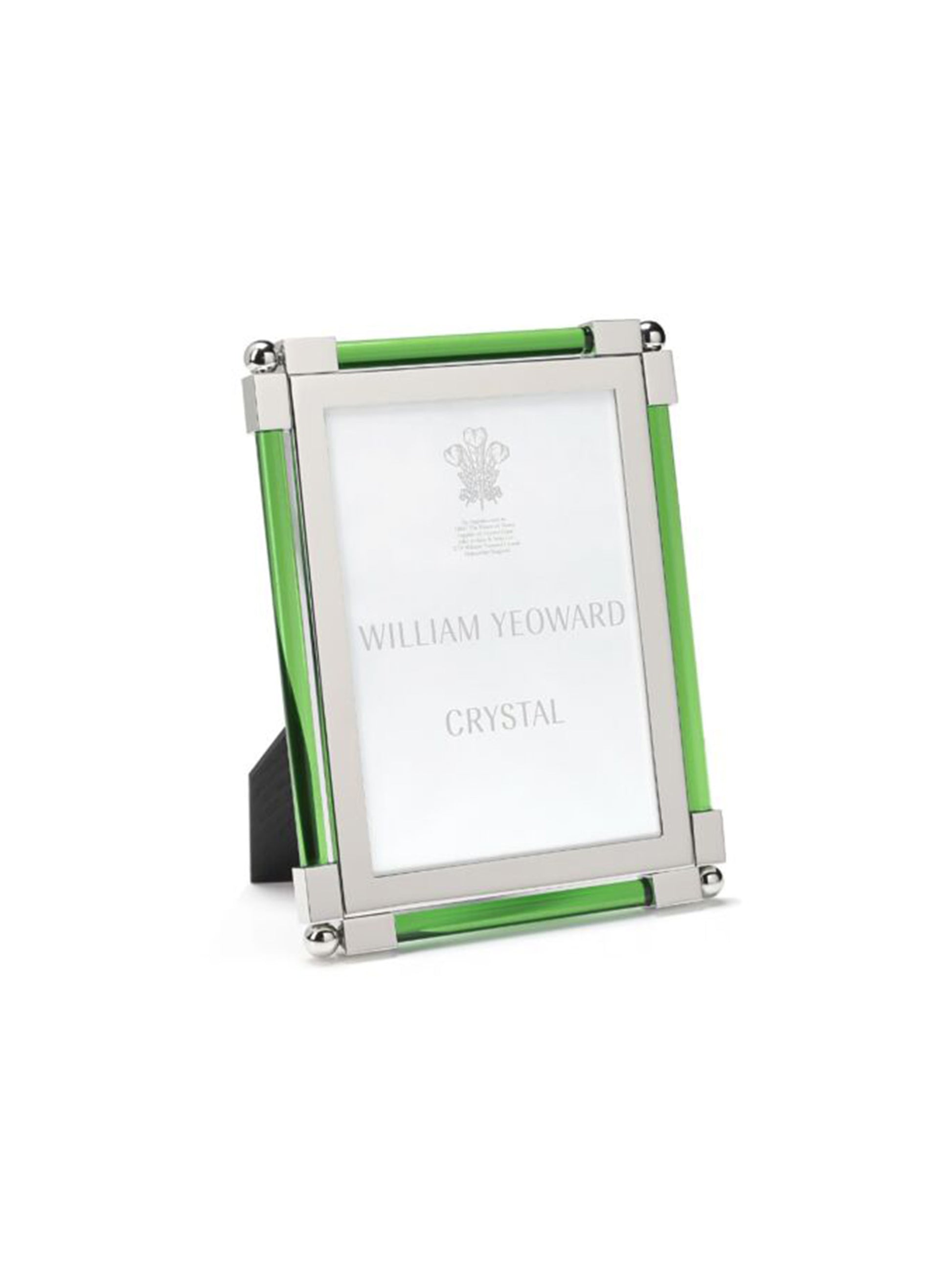 William Yeoward Crystal Classic Green Photo Frame 5 x 7 Weston Table