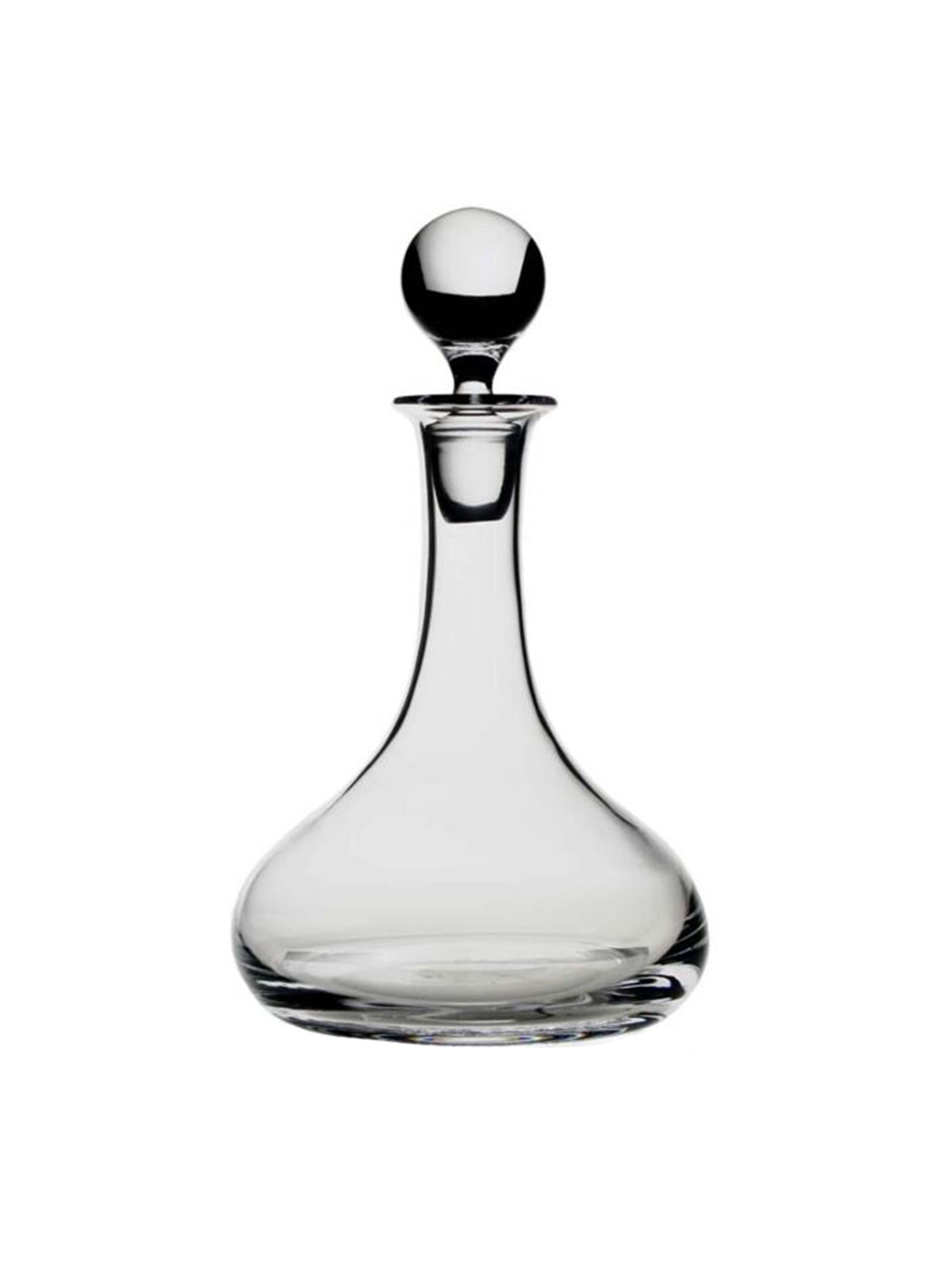 Art Deco Molded Glass Sherry Decanter with Lid