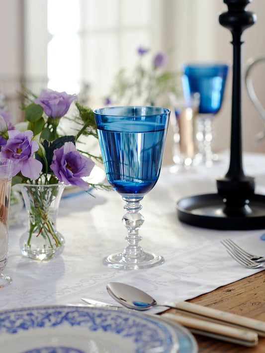 William Yeoward Crystal Fanny Blue Goblet Weston Table