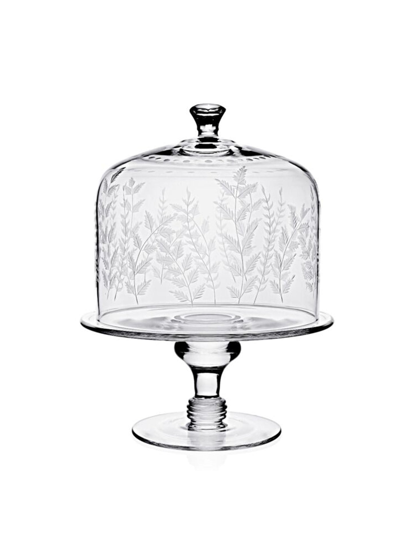 William Yeoward Crystal Fern Cake Dome and Stand