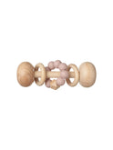 Wooden Barbell Teething Rattle Pink Weston Table